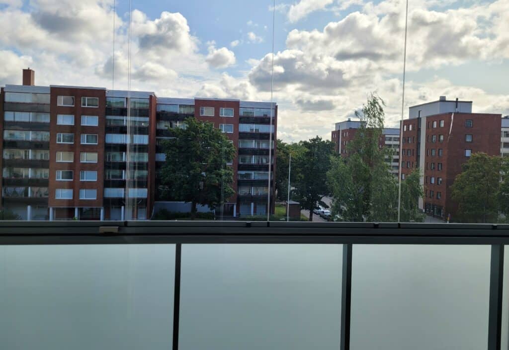 Kaunis näkymä Saga Tammilinnan yksiöstä