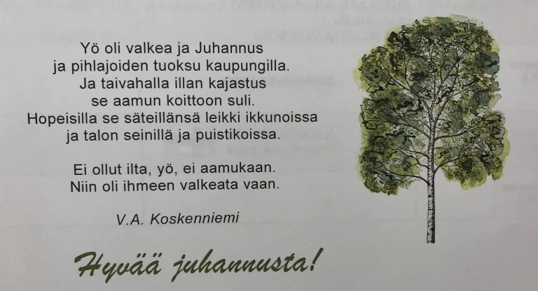 Hyvää juhannusta