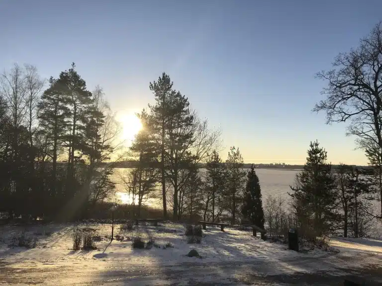 Uuden vuoden kunniaksi ihana ja aurinkoinen pakkassää