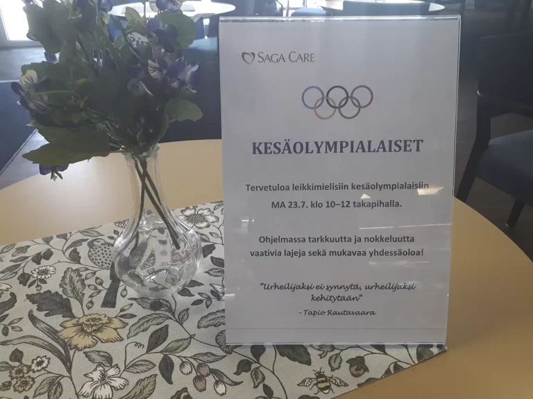 Saga Käpylinnassa on kesäolympialaiset maanantaina