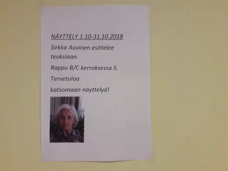 Tervetuloa Meri Pauniahon taidenäyttelyyn Saga Kanalinrantaan!